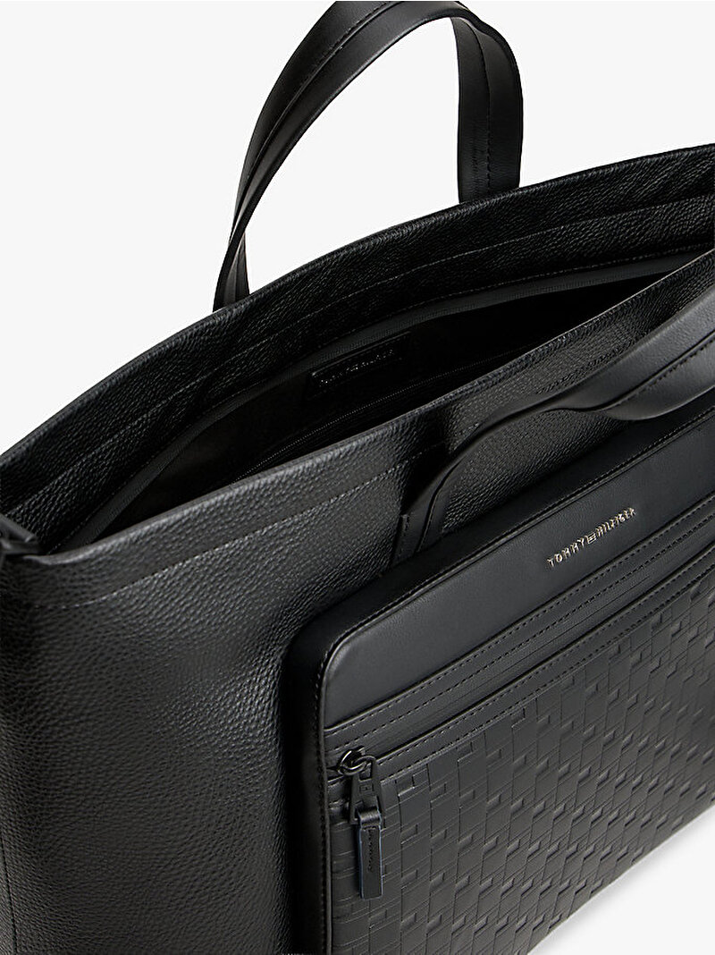 Erkek Th Modern Tote Çanta Siyah AM0AM14018BDS