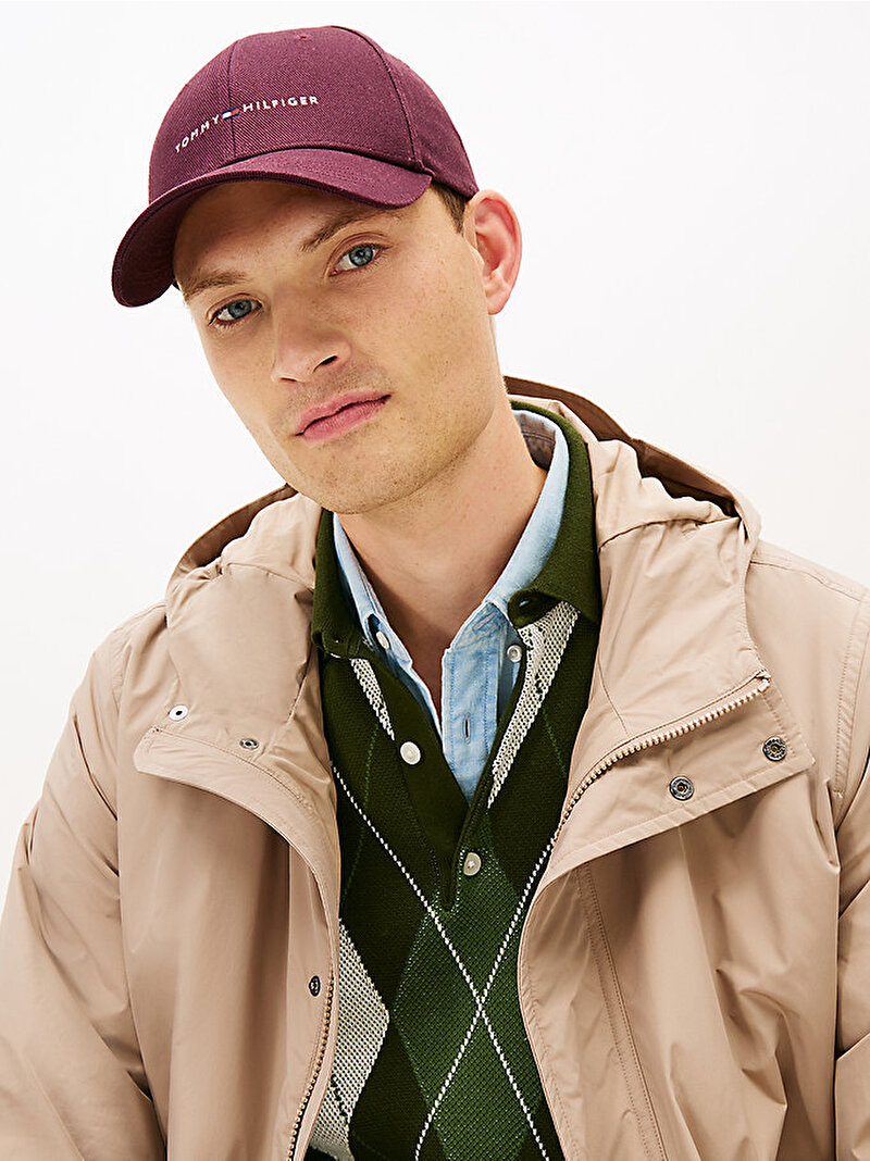 Erkek Th Foundation Şapka Kırmızı AM0AM14045XI8