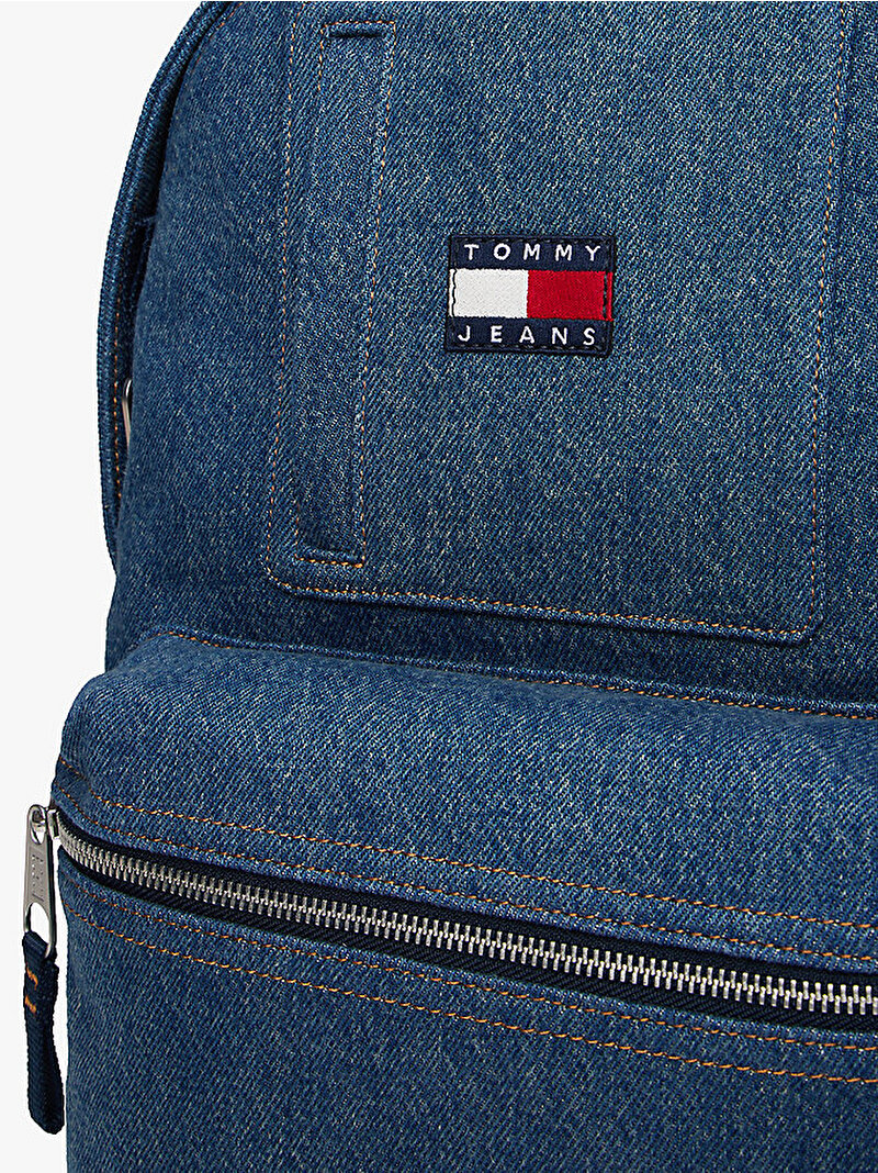 Erkek Tjm Utility Denim Sırt Çantası Mavi AM0AM140521A7