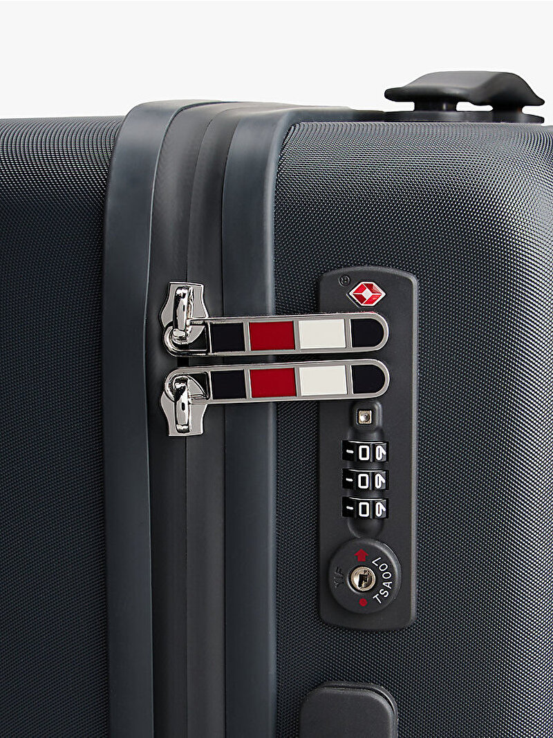 Unisex Th Cabin Size Texture Valiz Gri AU0AU02043PSM