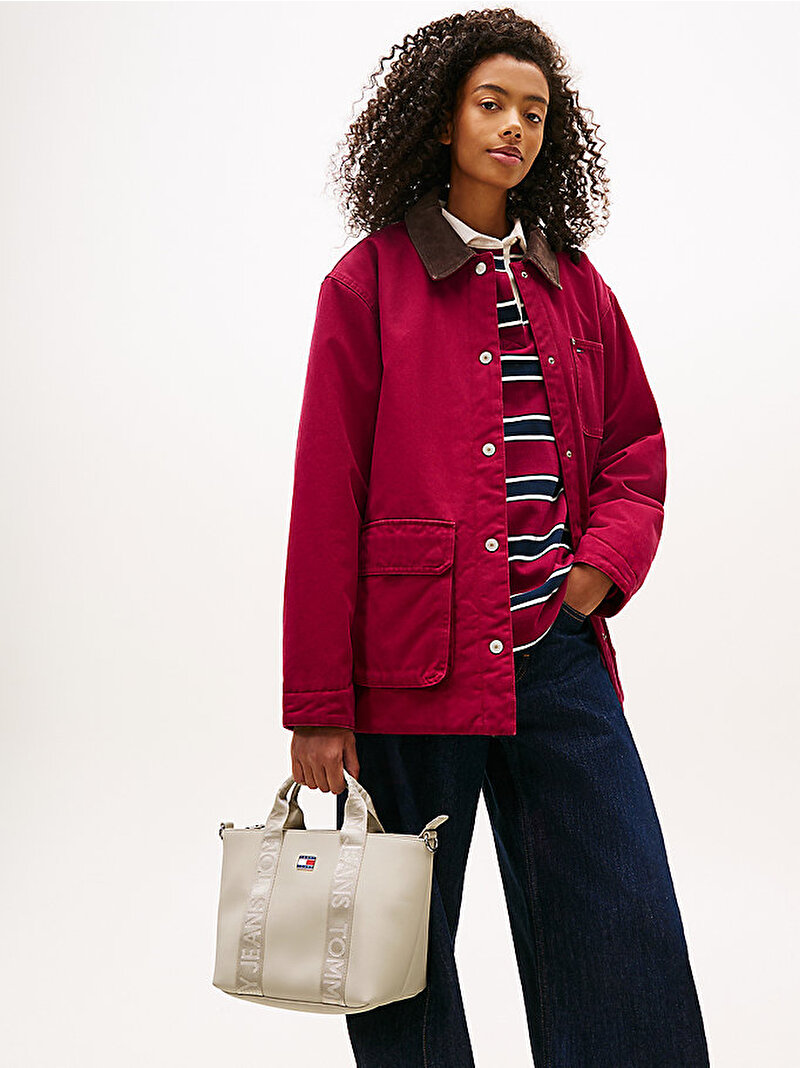 Kadın Tjw Daily Elevated Tote Çanta Bej AW0AW18063ABY