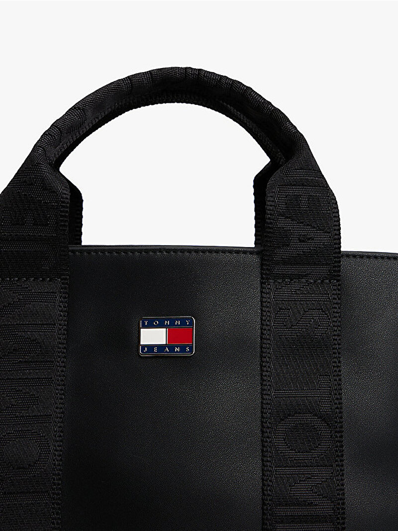 Kadın Tjw Daily Elevated Tote Çanta Siyah AW0AW18063BDS