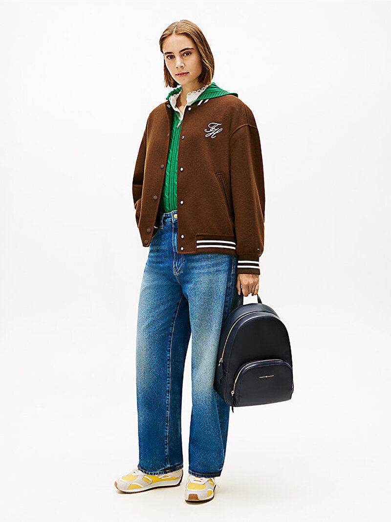 Kadın Th Logo Sırt Çantası Lacivert AW0AW18118DW6