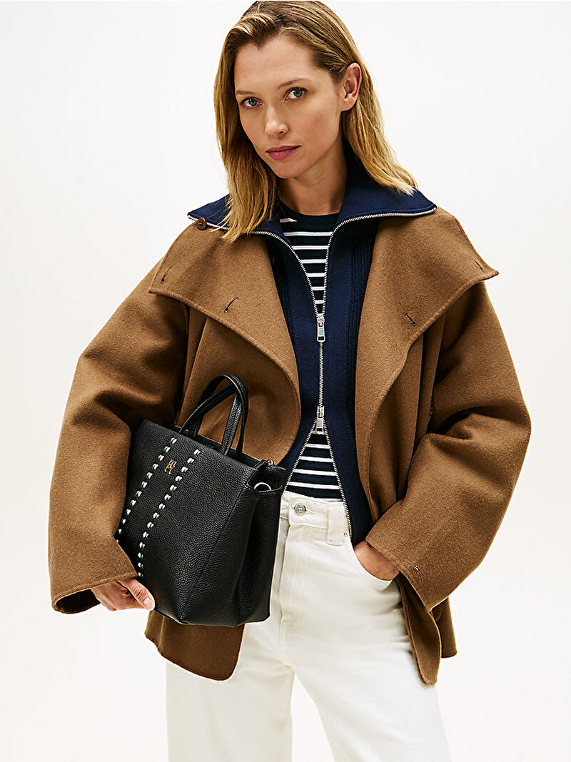 Kadın Th Timeless Satchel Çanta Siyah AW0AW18155BDS