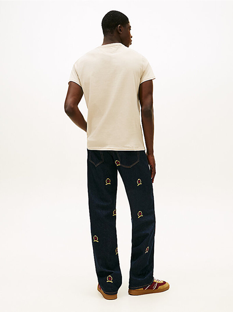 Erkek Tjm Xslim Jersey T-shirt Bej DM0DM04411ABY