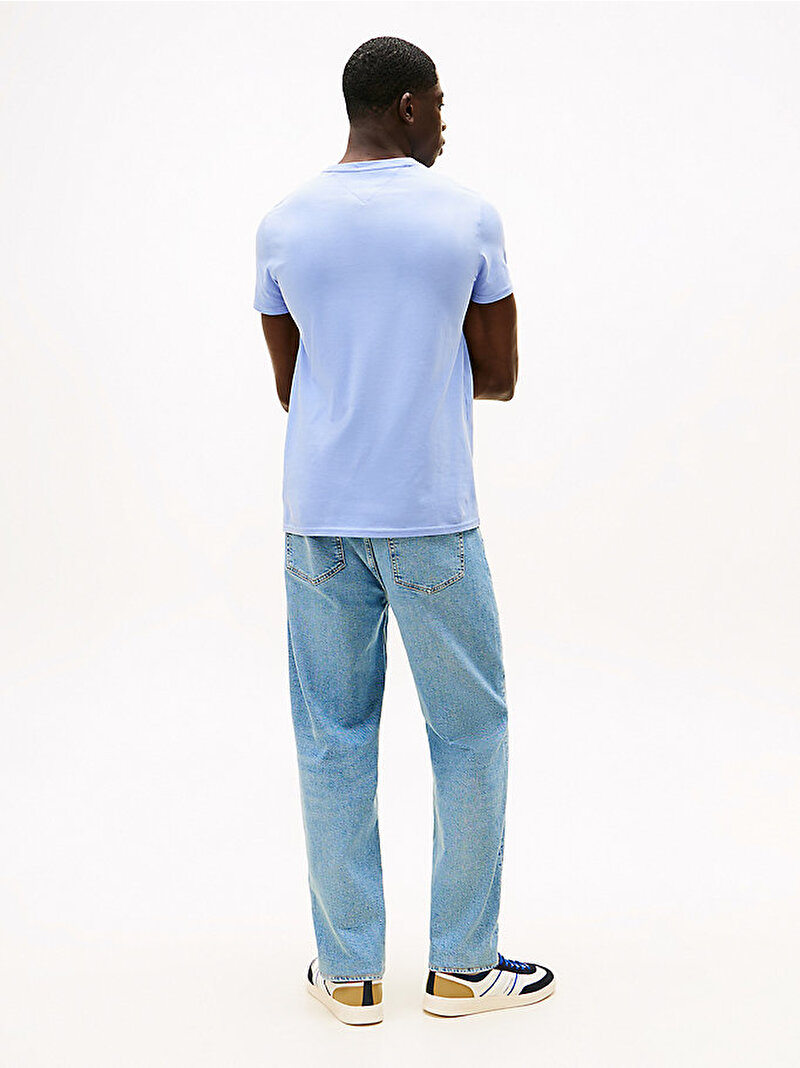 Erkek Tjm Xslim Jersey T-shirt Mavi DM0DM04411C5X