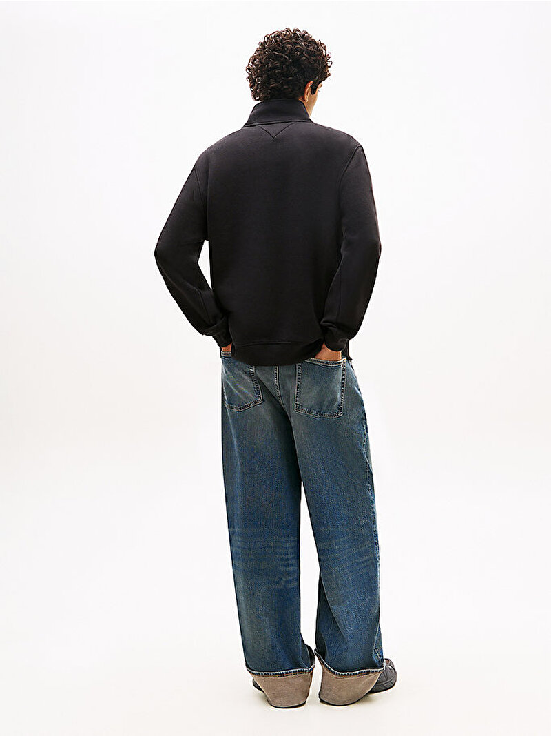 Erkek Tjm Reg Fleece Sweatshirt Siyah DM0DM20339BDS