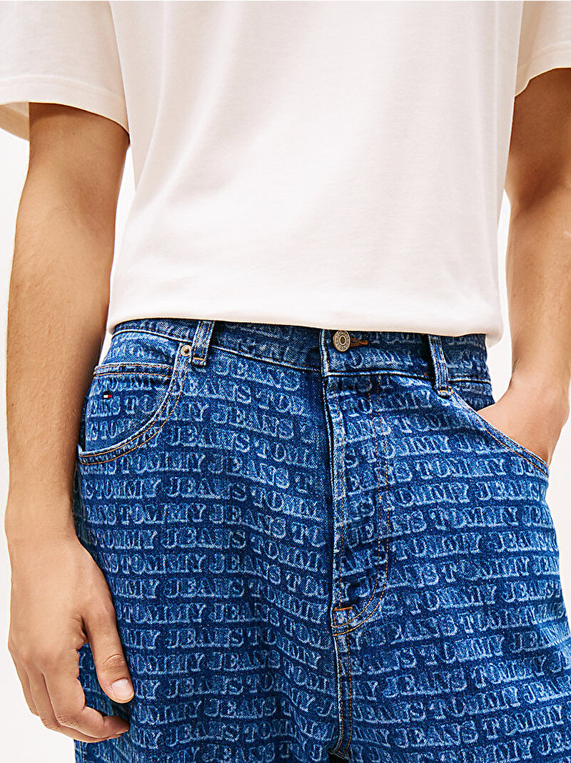 Erkek Theo Baggy Jean Pantolon Mavi DM0DM222811A5