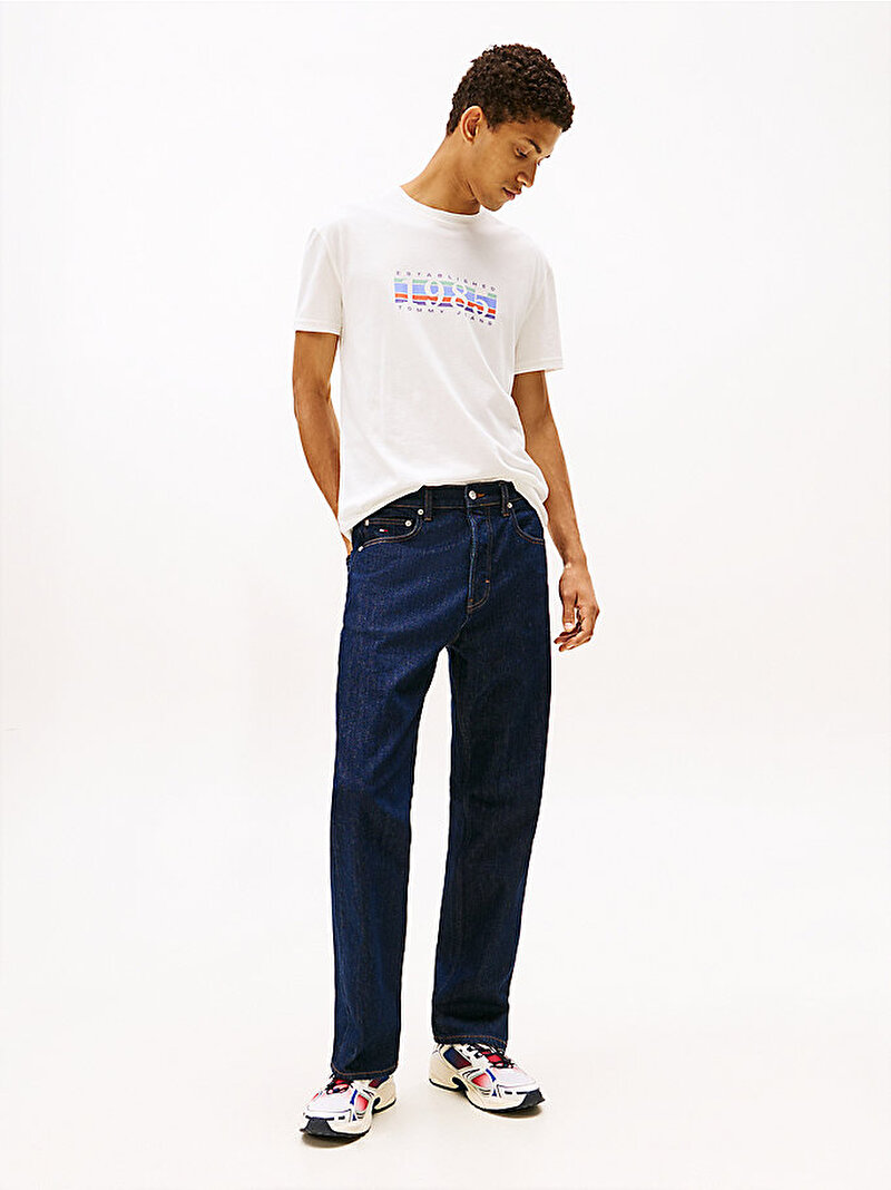 Erkek Tjm Reg 1985 Dna T-shirt Ekru DM0DM22307YBL