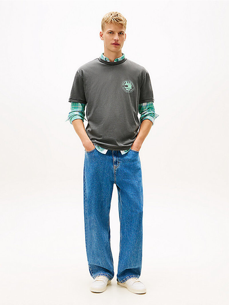 Erkek Tjm Rlx Outdoor T-shirt Siyah DM0DM22309BDS