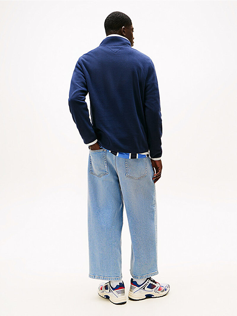 Erkek Tjm Reg S Flag Polar Sweatshirt Lacivert DM0DM22340C1G