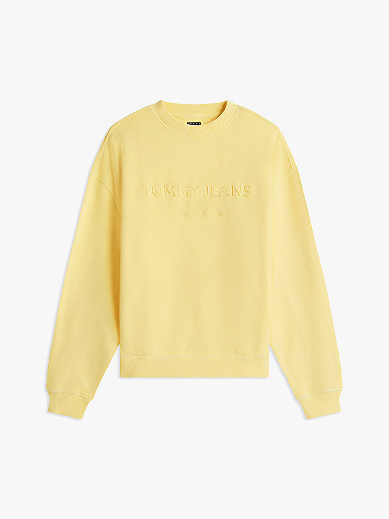 Erkek Tjm 90S Gmd New Class Sweatshirt Sarı DM0DM22363ZF0