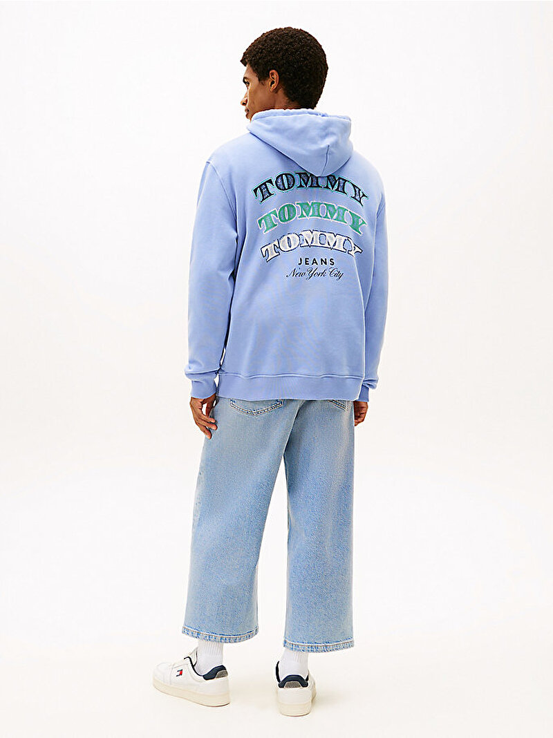 Erkek Tjm Reg Dollar Sweatshirt Mavi DM0DM22365C5X