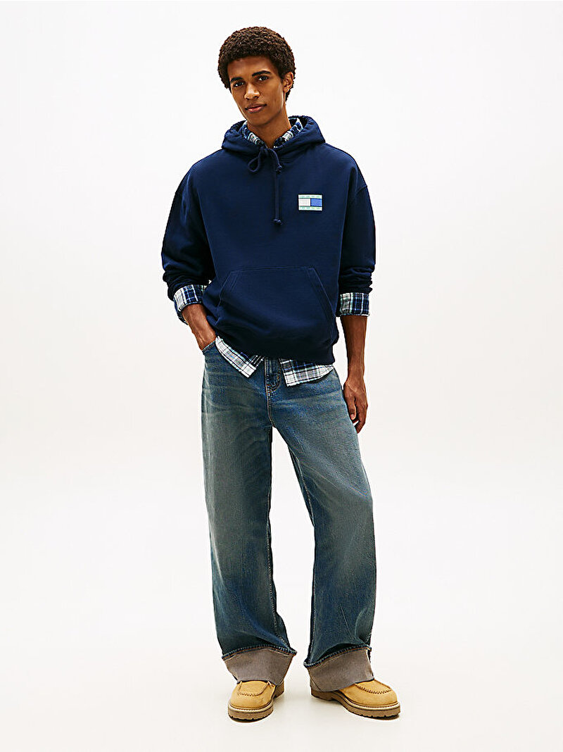 Erkek Tjm 90S Dna Play Hoodie Lacivert DM0DM22379C1G