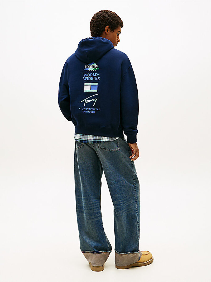 Erkek Tjm 90S Dna Play Hoodie Lacivert DM0DM22379C1G