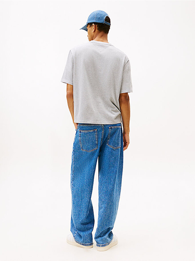 Erkek Tjm 90S Distressed T-shirt Gri DM0DM22463Q13