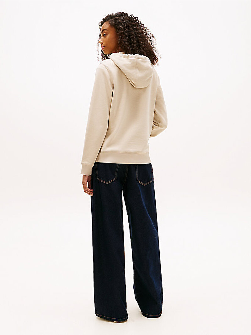 Kadın Tjw Reg S Flag Hoodie Bej DW0DW19958ABY