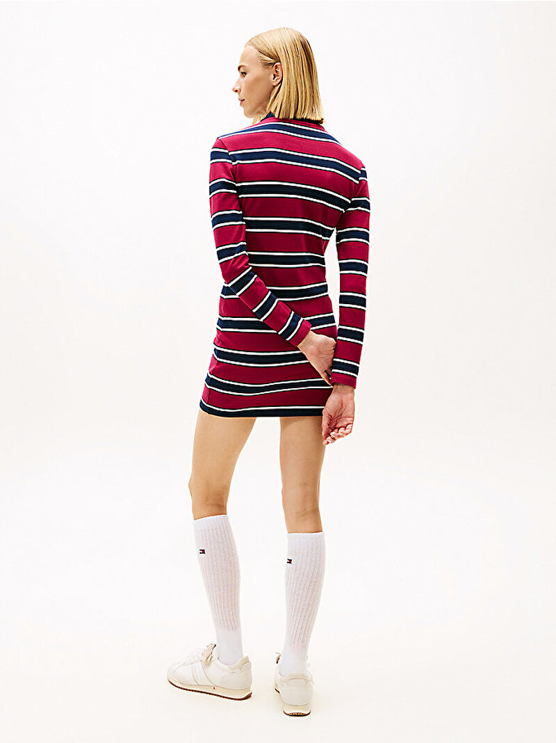 Kadın Tjw Mini Polo Stripe Elbise Çok renkli DW0DW219010E3
