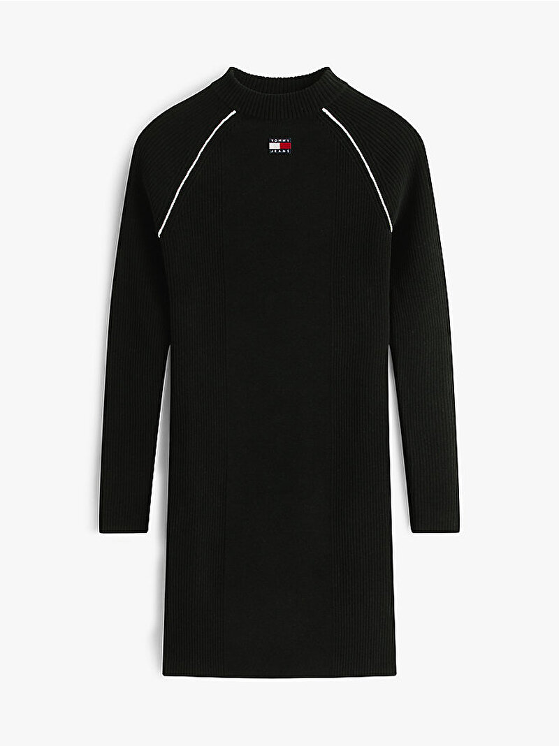 Kadın Tjw Colorblock Kazak Elbise Siyah DW0DW21914BDS