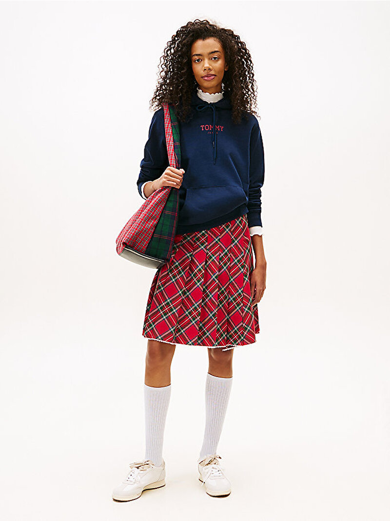 Kadın Tjw Reg Ess Logo Sweatshirt Lacivert DW0DW21921C1G