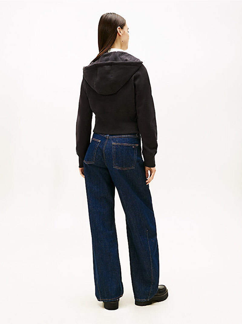 Kadın Tjw Reg Silver Sweatshirt Siyah DW0DW21943BDS