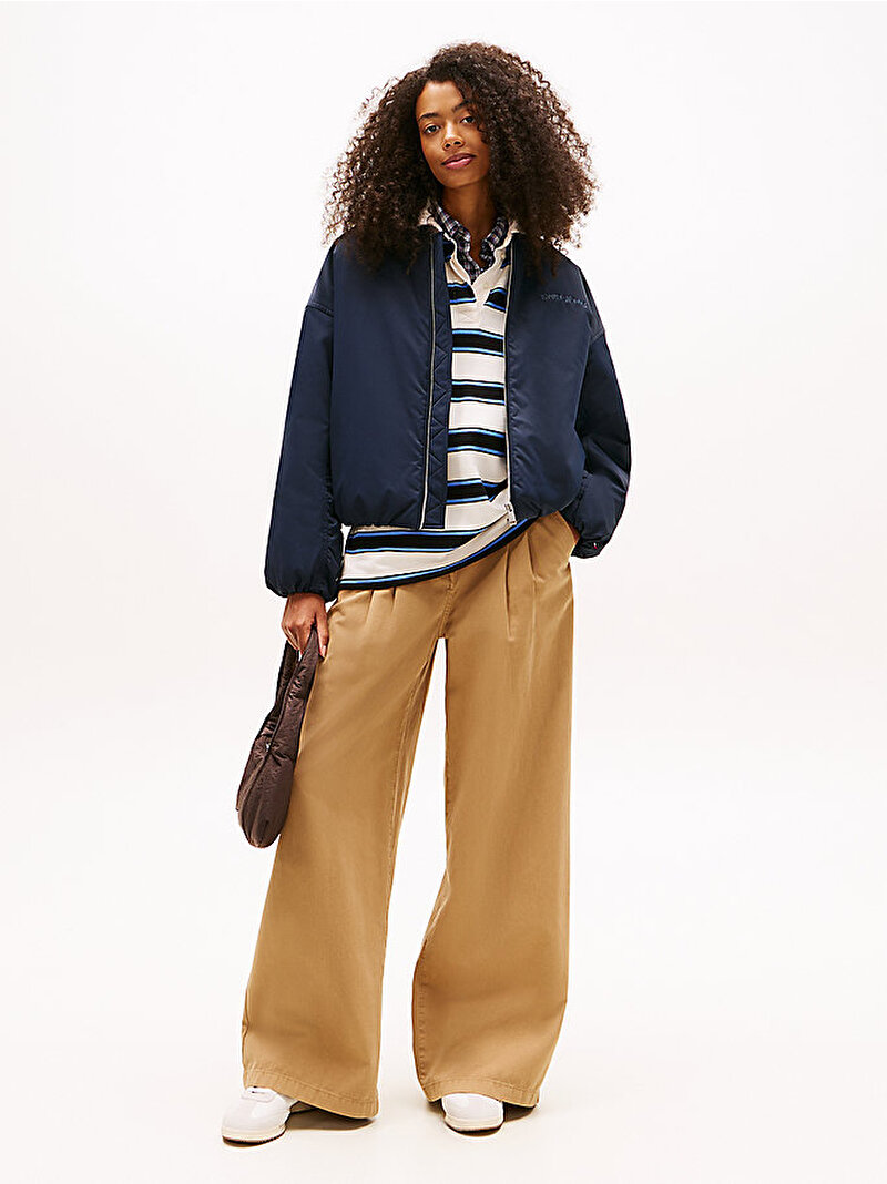 Kadın Tjw Varsity Graphic Bomber Ceket Lacivert DW0DW22044C1G