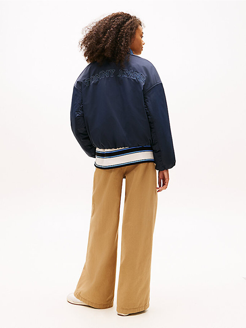 Kadın Tjw Varsity Graphic Bomber Ceket Lacivert DW0DW22044C1G