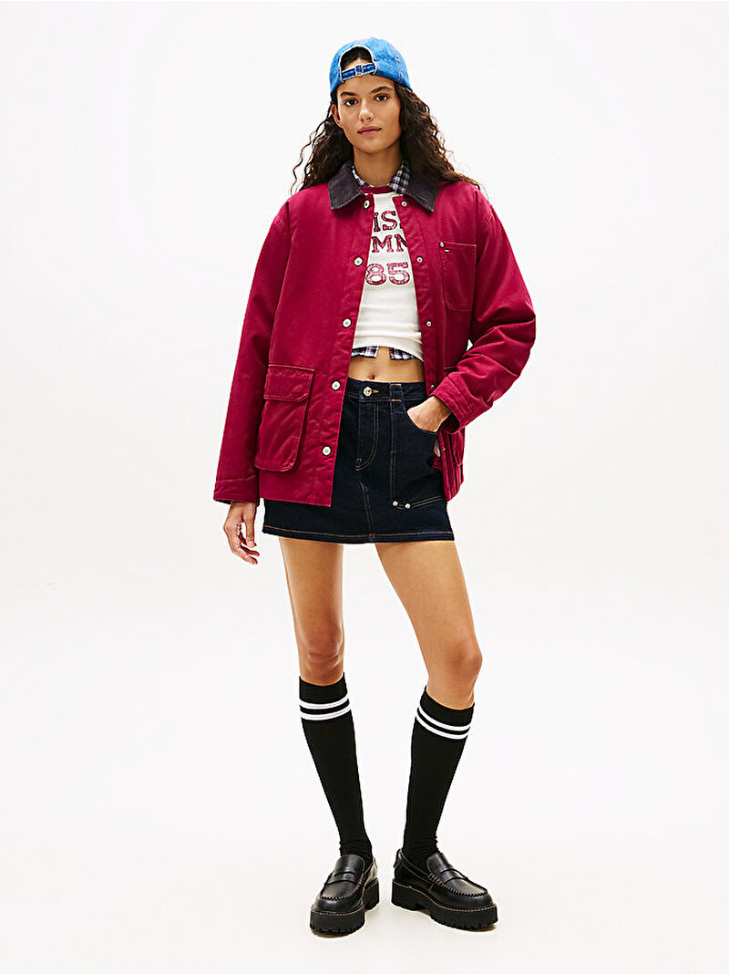 Kadın Tjw Twill Ceket Kırmızı DW0DW22047VLC