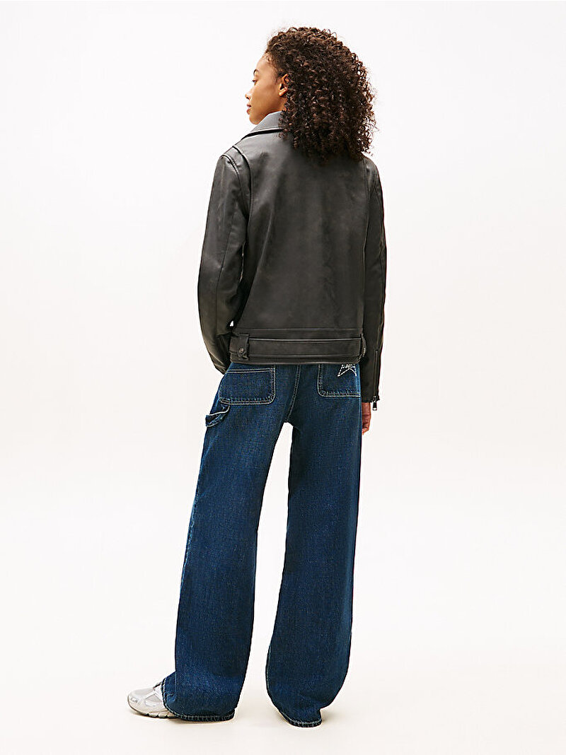 Kadın Tjw Biker Ceket Siyah DW0DW22054BDS