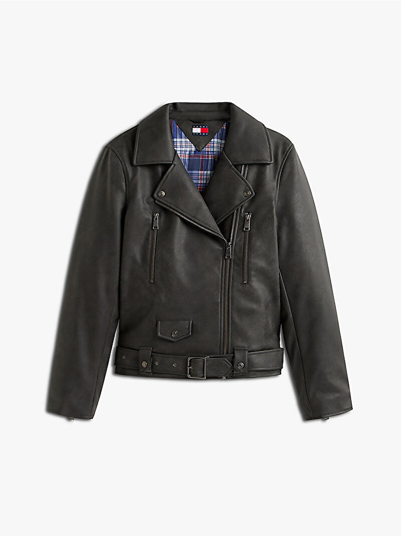 Kadın Tjw Biker Ceket Siyah DW0DW22054BDS