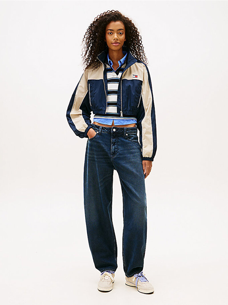 Kadın Tjw Nylon Piping Rüzgarlık Ceket Lacivert DW0DW22055C1G