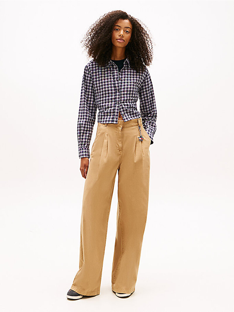 Kadın Tjw Open Tie Back Gömlek Lacivert DW0DW220640MT