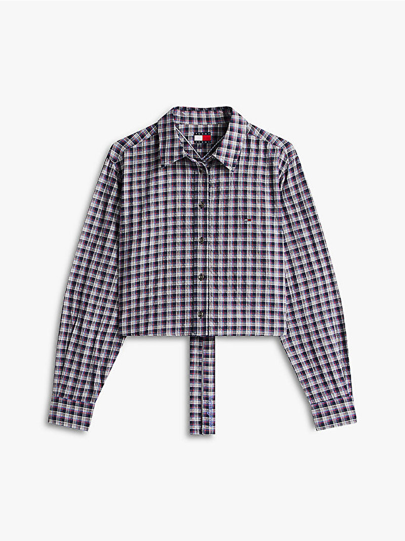 Kadın Tjw Open Tie Back Gömlek Lacivert DW0DW220640MT