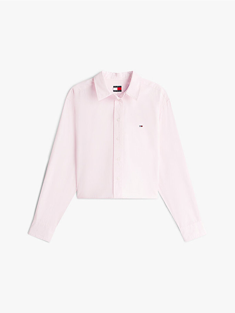 Kadın Tjw Crop Relax Gömlek Pembe DW0DW22078TOG