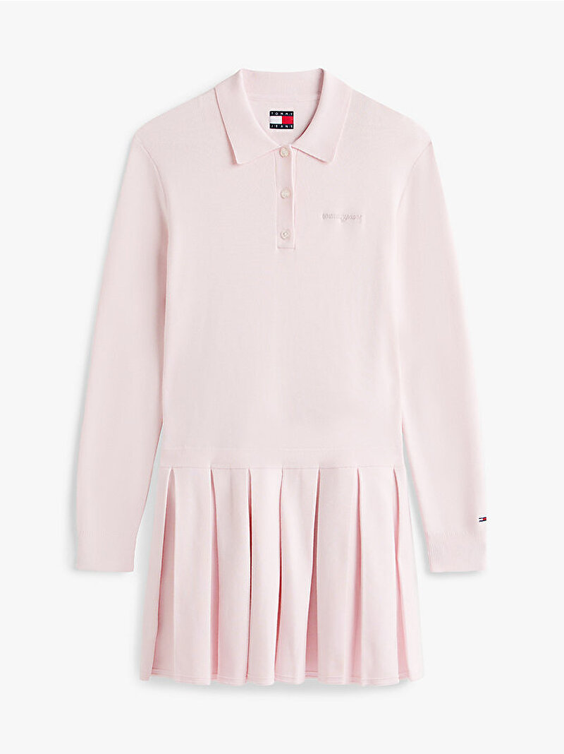 Kadın Tjw Script Pleated Elbise Pembe DW0DW22464TOG