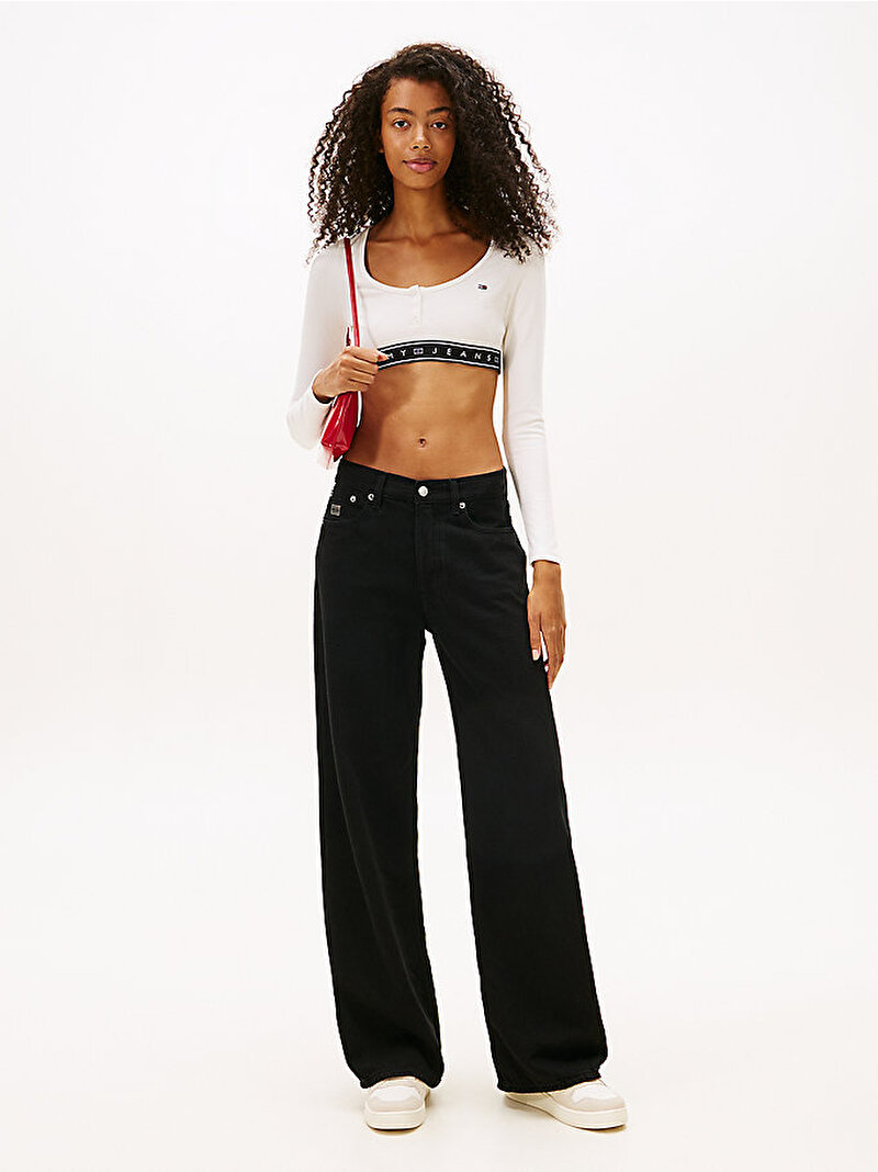 Kadın Tjw Sp Crp Tape T-shirt Beyaz DW0DW22538YBH