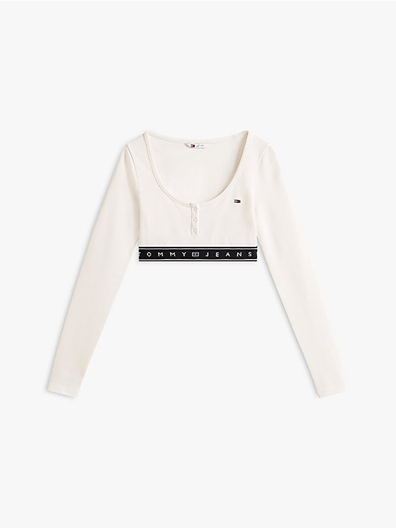 Kadın Tjw Sp Crp Tape T-shirt Beyaz DW0DW22538YBH