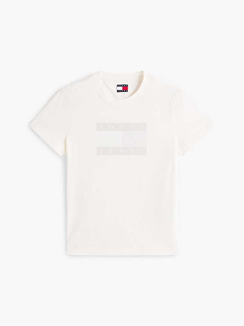 Kadın Tjw Reg Tj Flag T-shirt Bej DW0DW225620K9