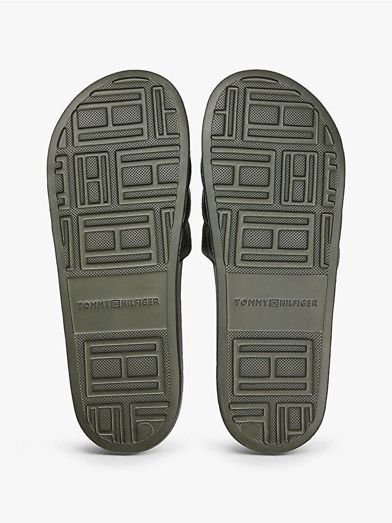 Erkek Hilfiger Pad Plaj Terliği Yeşil FM0FM05709M1Q