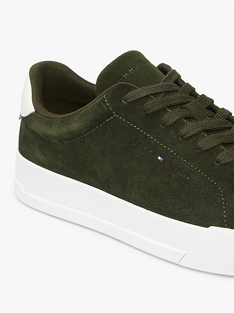 Erkek Th Court Core Suede Sneaker Yeşil FM0FM05716M1Q