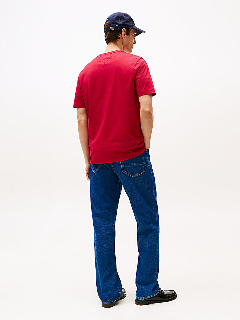 Erkek Logo T-shirt Kırmızı MW0MW33691XLD