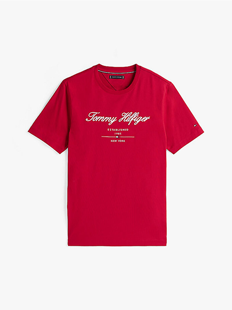 Erkek Logo T-shirt Kırmızı MW0MW33691XLD