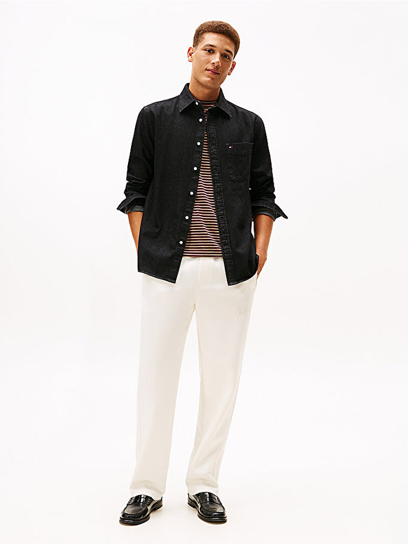 Erkek Denim Gömlek Siyah MW0MW404941BY