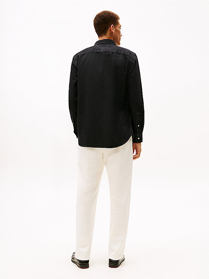 Erkek Denim Gömlek Siyah MW0MW404941BY