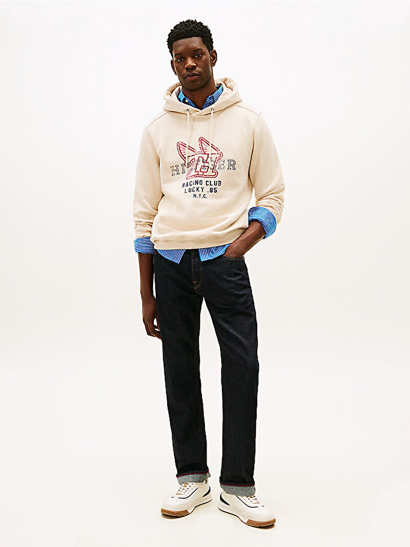 Erkek Modern Ath Graphic Sweatshirt Ekru MW0MW41431HGF