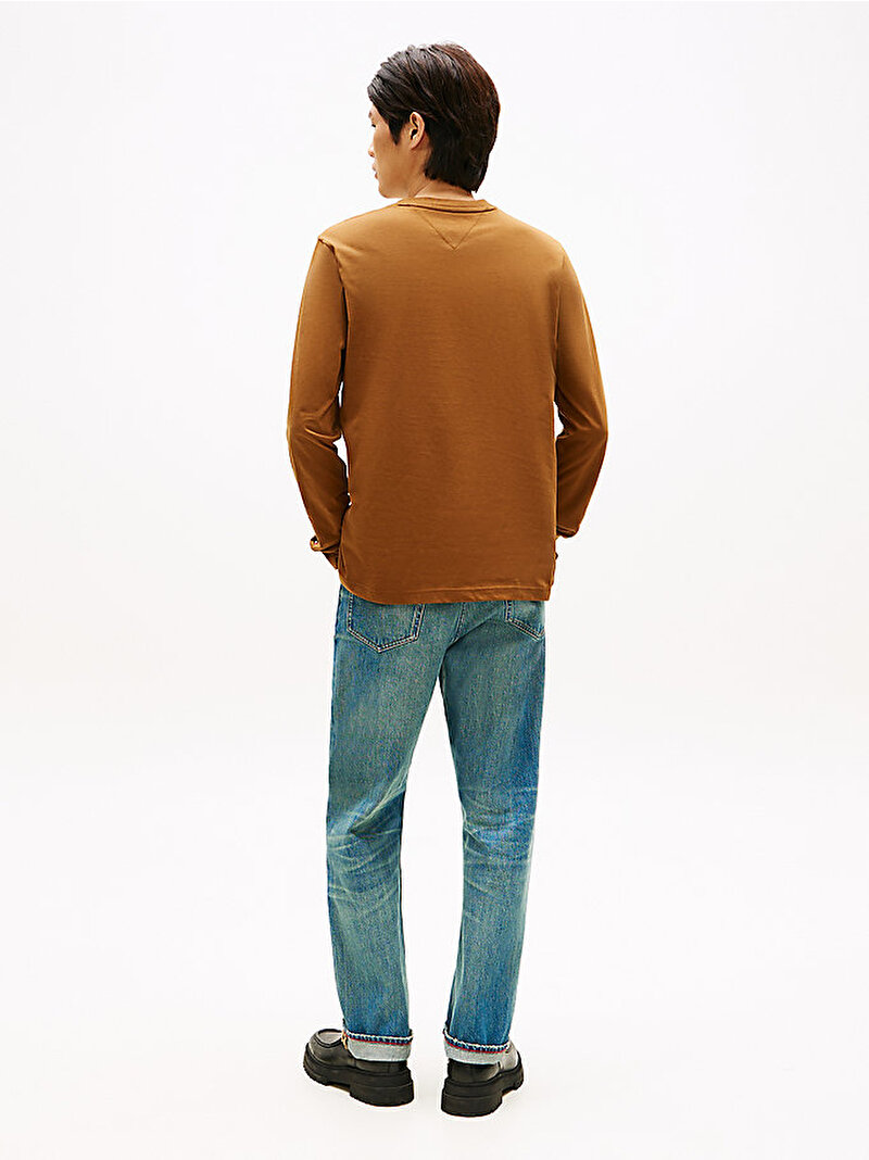 Erkek Brand Love T-shirt Kahverengi MW0MW41454GWP