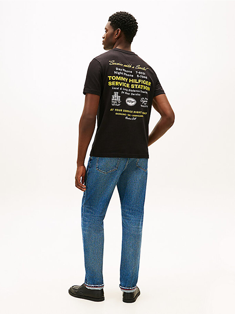Erkek Hilfiger Service T-shirt Siyah MW0MW41460BDS