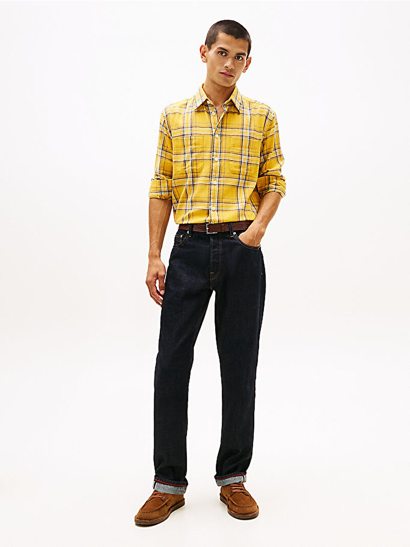 Erkek Slub Twill Check Gömlek Çok renkli MW0MW417160RD