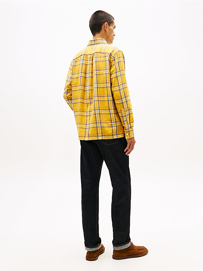 Erkek Slub Twill Check Gömlek Çok renkli MW0MW417160RD