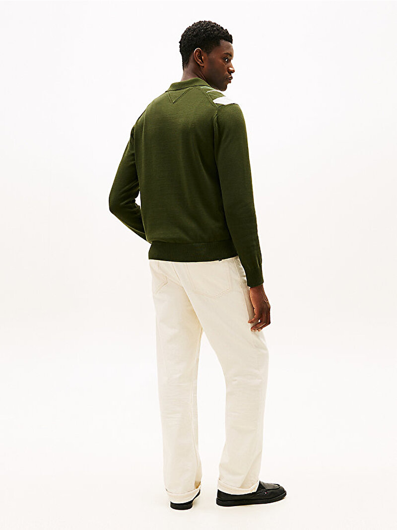 Erkek Argyle Rugby Kazak Yeşil MW0MW42614M1Q